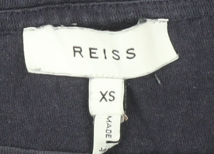 Reiss Blue Women's XS Basic Crew Neck T-Shirt