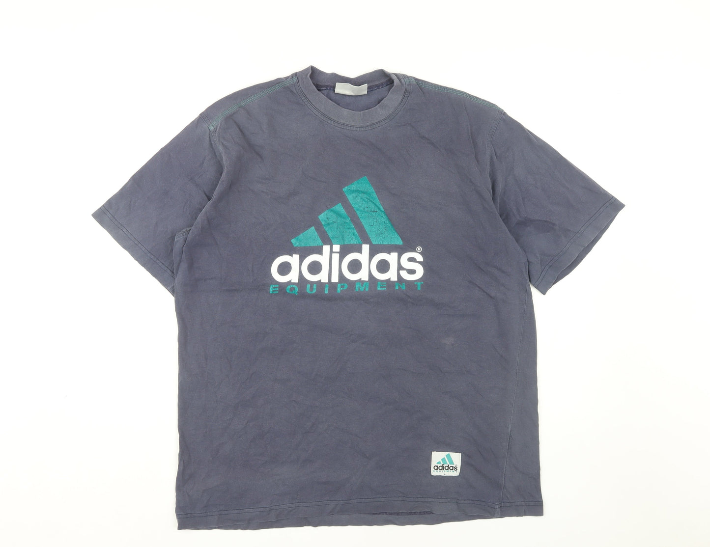 Adidas Men's Grey Graphic Print T-Shirt Size L