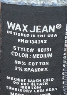 Wax Jean Women's Blue Denim Pencil Skirt - S