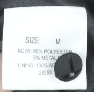 Brand and care label for 1860 Menswear Grey Waistcoat, Medium, Men's Formal
