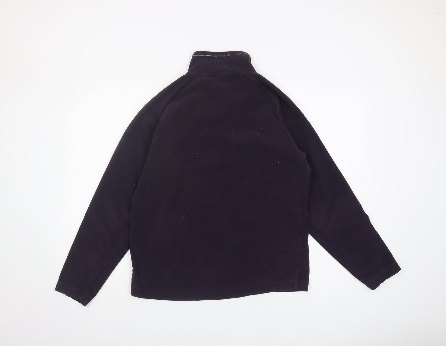 Craghoppers Men's Black Fleece Pullover Sweatshirt, Logo