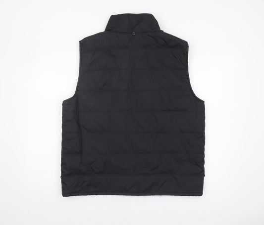 Jasper Conran Men's Black Puffer Waistcoat L