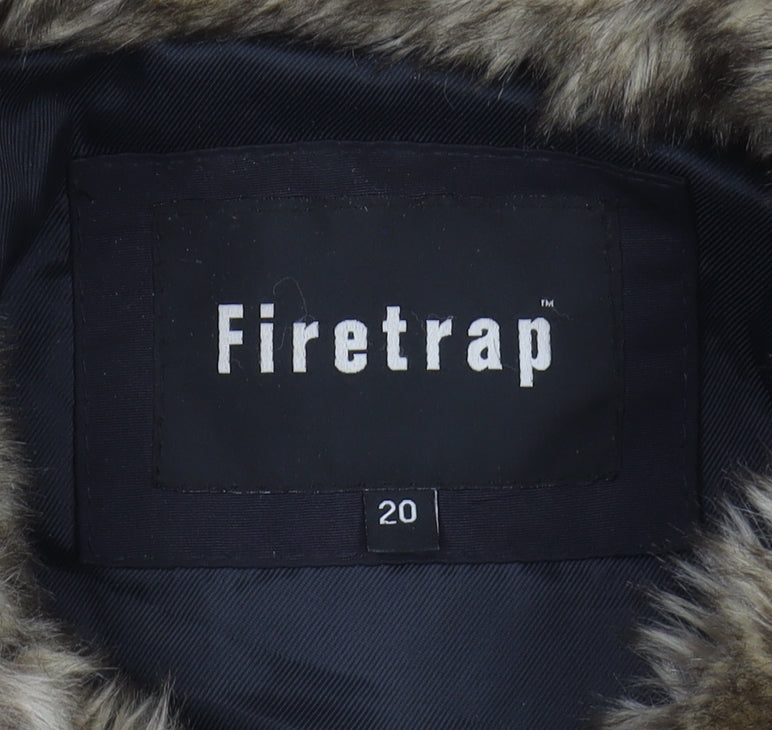 Firetrap Women's Black Puffer Coat Size 20