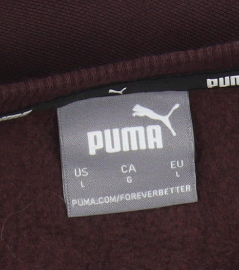 Puma Men's Brown Graphic Pullover Sweatshirt - L