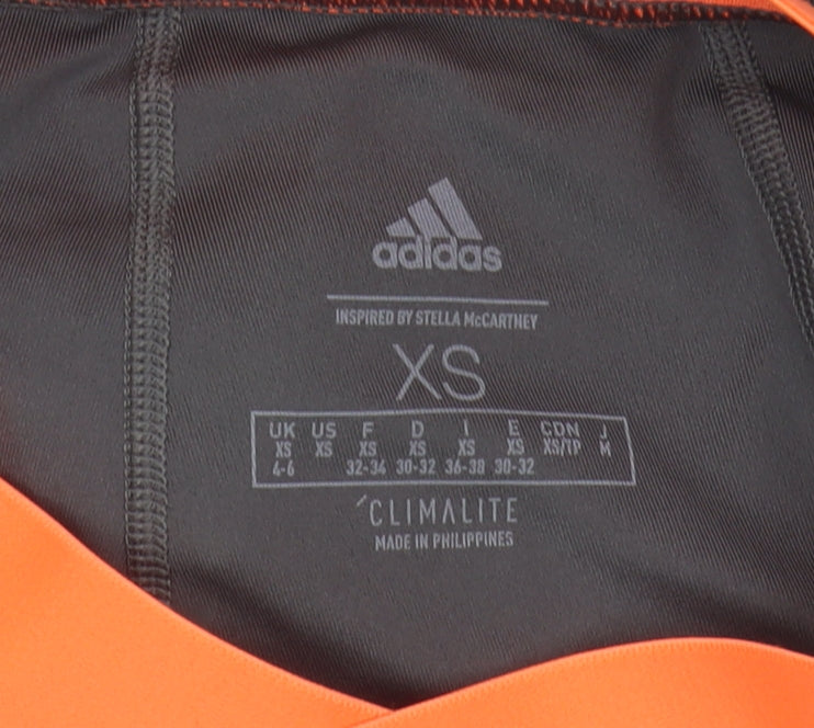 Close-up detail of Adidas Women’s XS Multicoloured Athletic Leggings