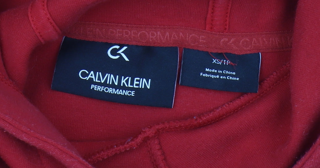 Calvin Klein Men’s Red XS Hoodie Pullover