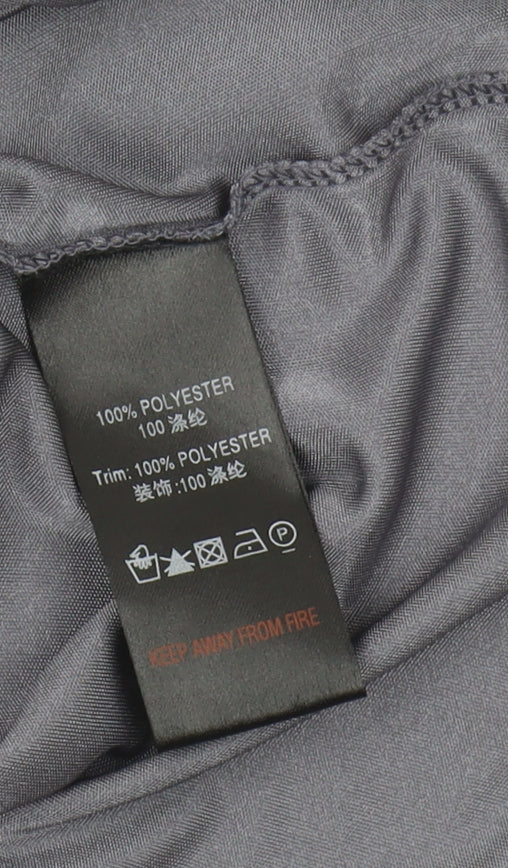 Reiss Women's Grey Studded Scoop Neck T-Shirt - Size S