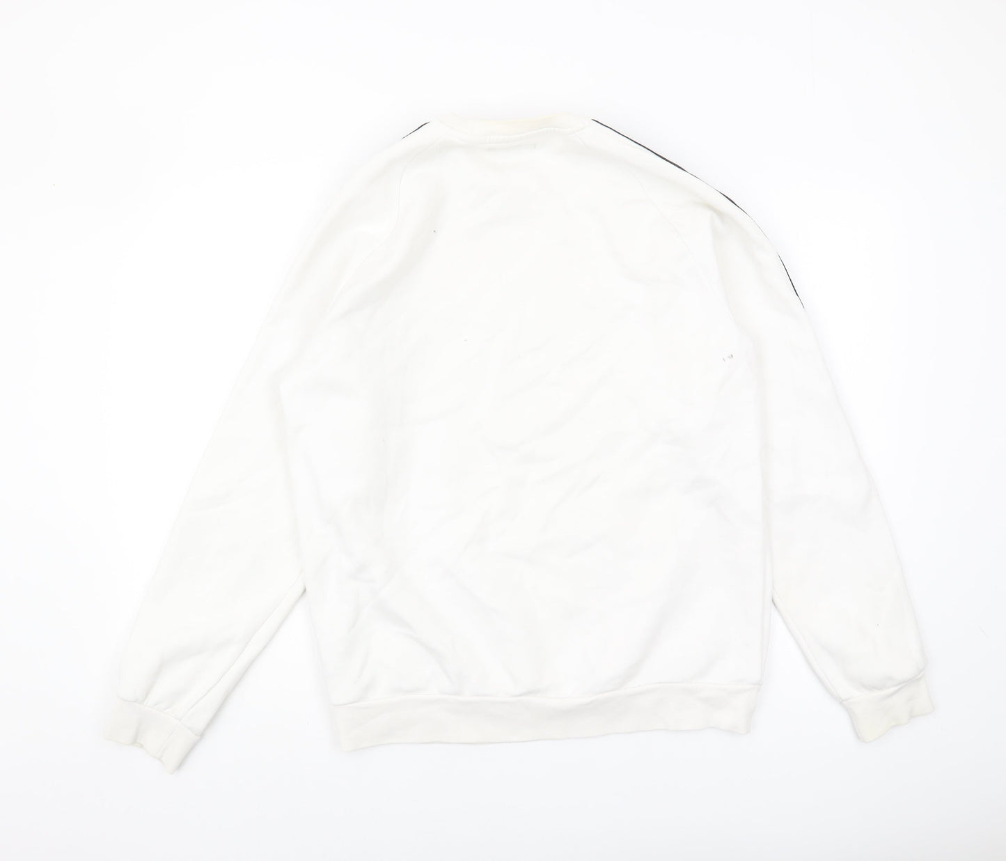 Adidas Men’s White Pullover Logo Sweatshirt - M