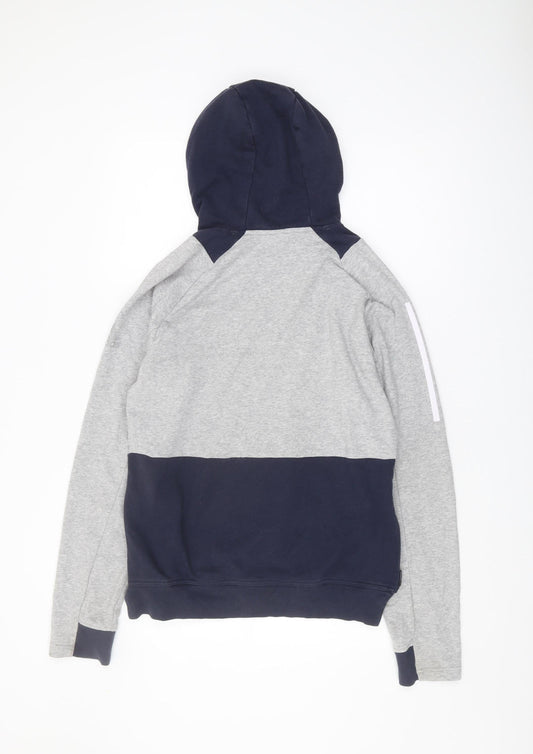 Adidas Men's Grey Pullover Hoodie, Size S