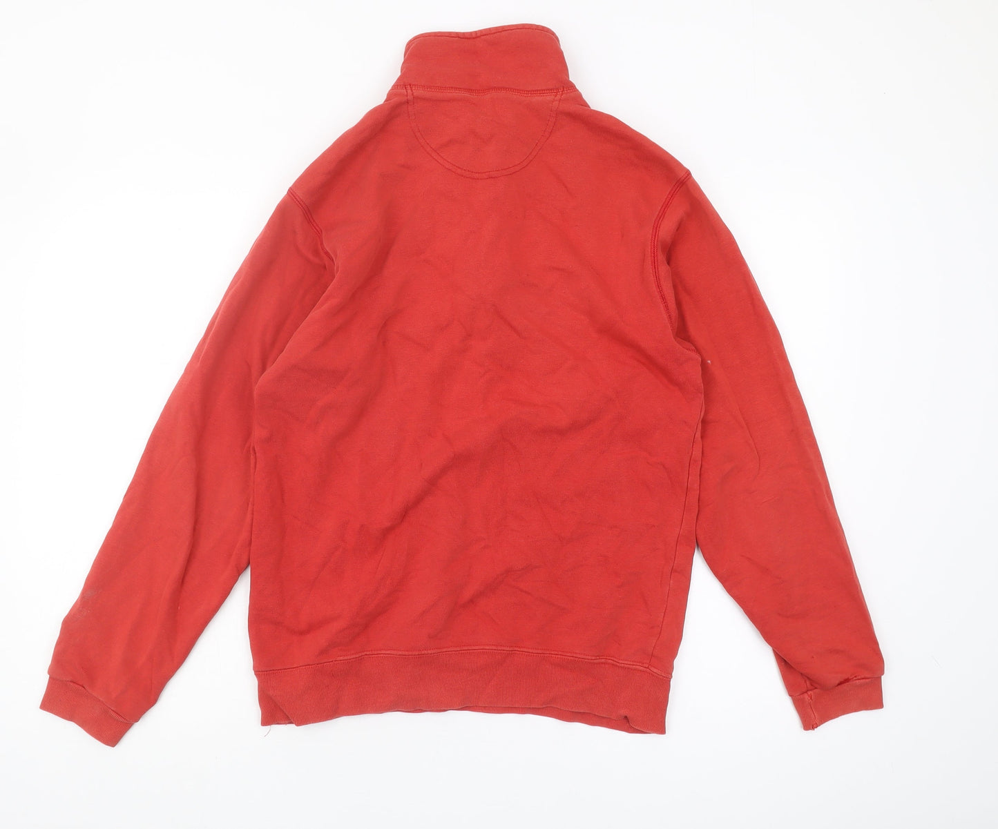 Champion Red Logo 1/4 Zip Sweatshirt, Unisex S