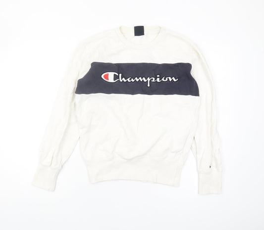 Champion Women's White XS Logo Sweatshirt