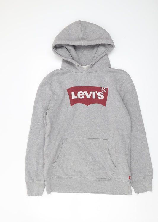 Levi's Men's Grey Pullover Hoodie, Size S