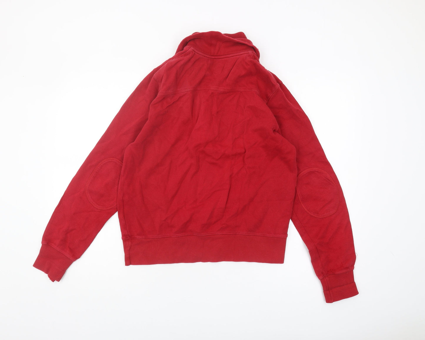Gant Men's Red Pullover Sweatshirt, Size S, 1/4 Zip