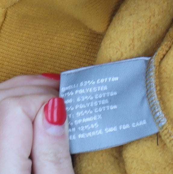 Michael Kors Men's Yellow Full Zip Hoodie L