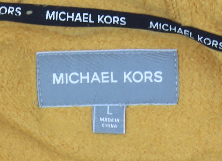 Michael Kors Men's Yellow Full Zip Hoodie L