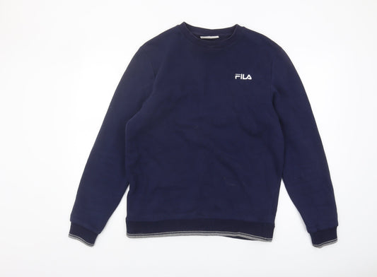 Additional front view of Fila Men's Blue Pullover Sweatshirt M