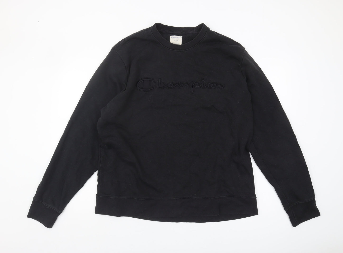 Champion Men's Black XL Logo Sweatshirt