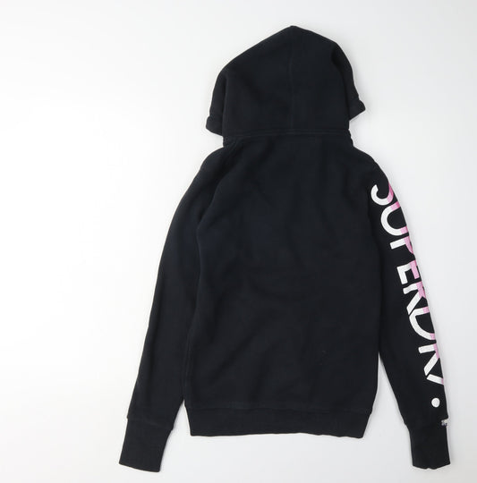 Superdry Women's Black XS Full Zip Hoodie