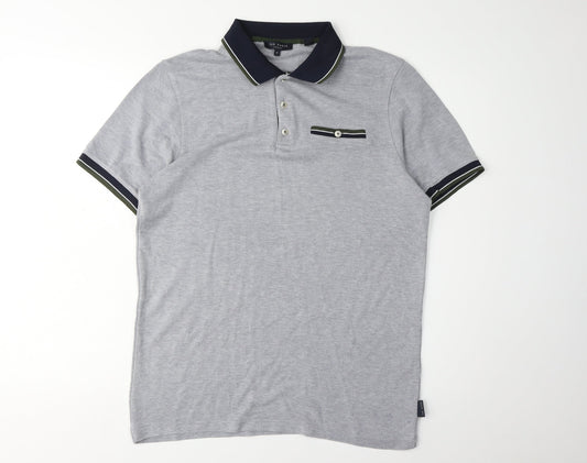 Ted Baker Men's Grey Polo Shirt M