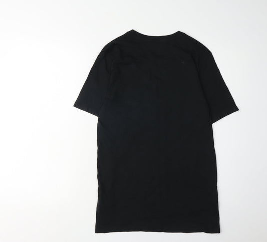 Nike Men's Black Cotton Graphic T-Shirt S