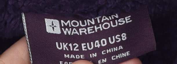 Mountain Warehouse Women Purple Fleece Waistcoat Size 12