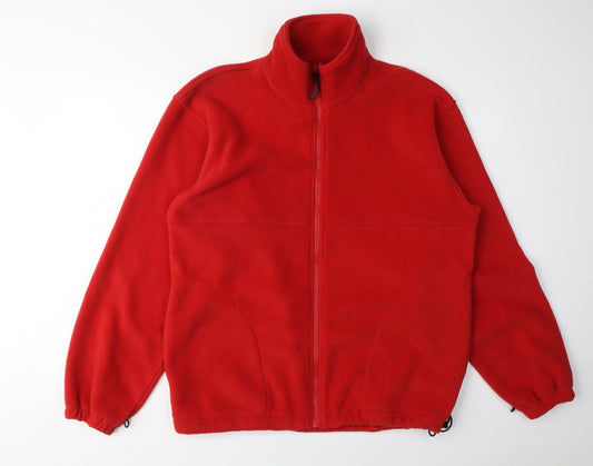 Champion Men's Red Fleece Jacket Medium Basic