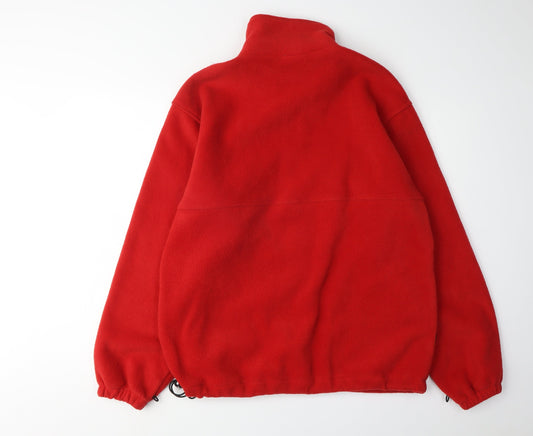 Champion Men's Red Fleece Jacket Medium Basic
