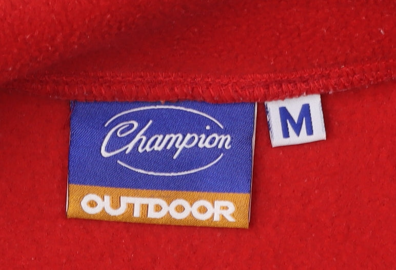 Champion Men's Red Fleece Jacket Medium Basic