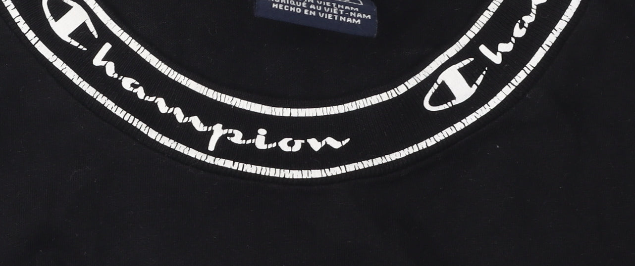 Champion Men's Black XS Crew Neck T-Shirt