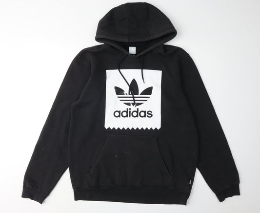 Additional front view of Adidas Men's Black Pullover Hoodie - M