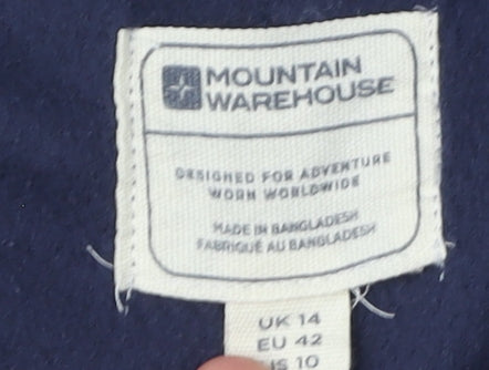 Mountain Warehouse Women's Blue Fleece Sweatshirt UK 14
