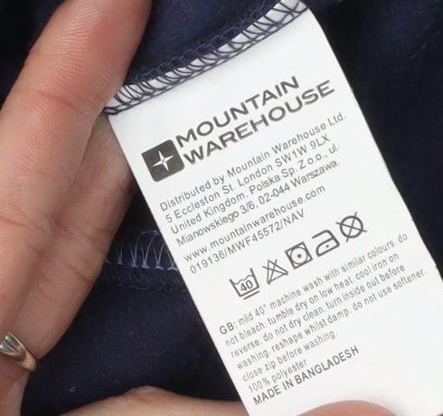 Mountain Warehouse Women's Blue Fleece Sweatshirt UK 14