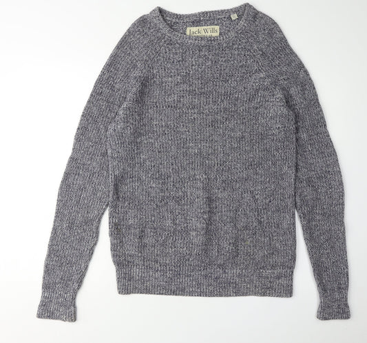 Jack Wills Men’s Grey XS Cotton Pullover Jumper
