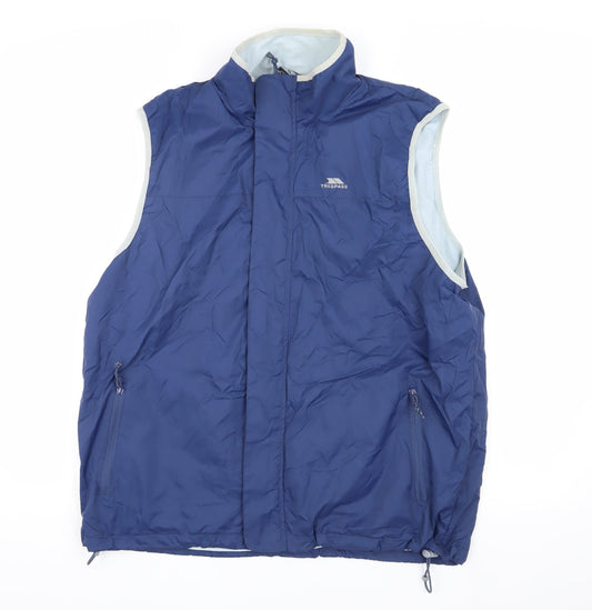 Trespass Men's Blue XL Waistcoat with Zipped Pockets