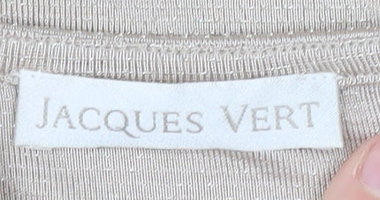 Jacques Vert Women's Beige T-Shirt - Size L, Short Sleeve