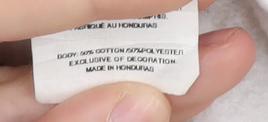 Champion White Pullover Sweatshirt for Unisex Adults M