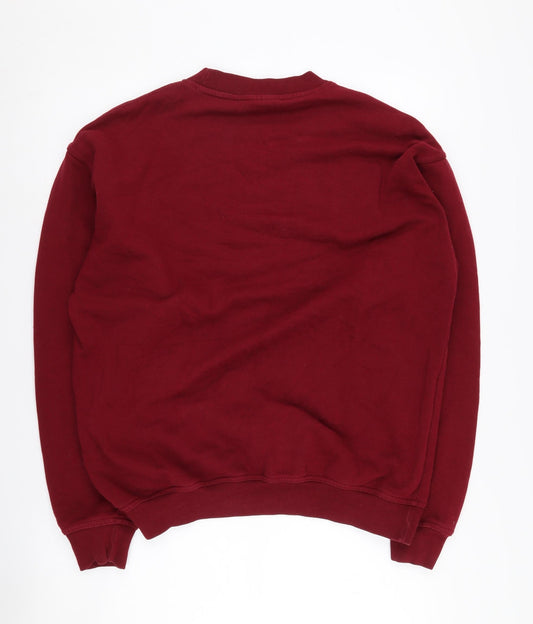 Adidas Men's Red Sweatshirt M Pullover Logo