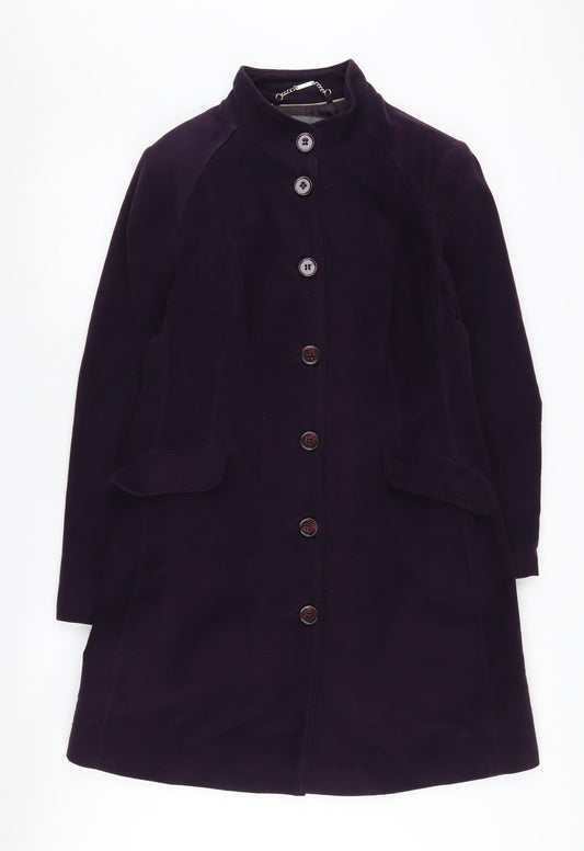 Laura Ashley Women's Purple Mid-Length Coat, Size 12