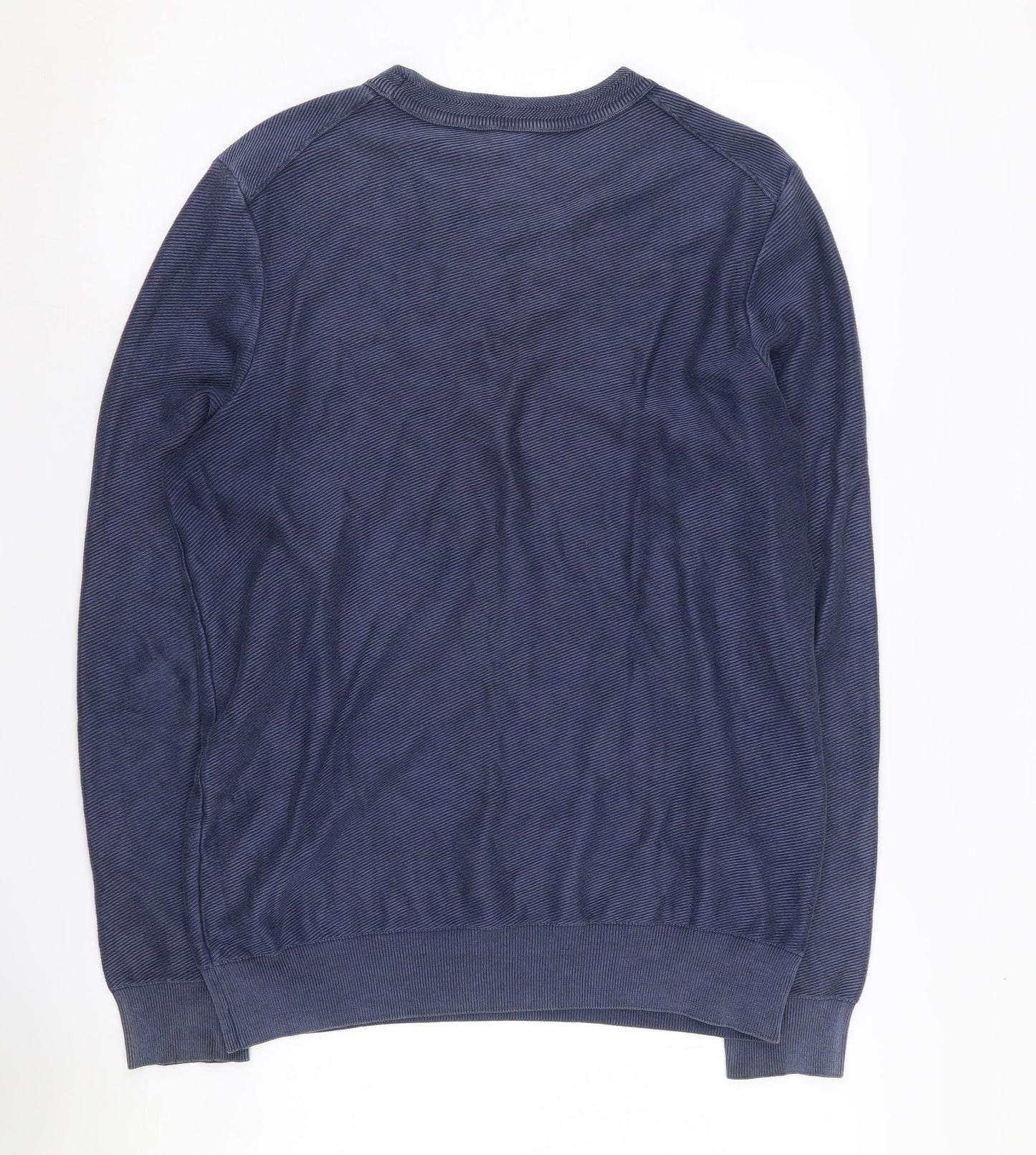 Hugo Boss Men's Blue Cotton Pullover Sweatshirt L