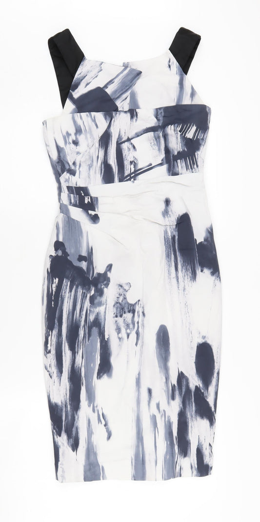 Karen Millen Women's Blue Sheath Dress Size 10