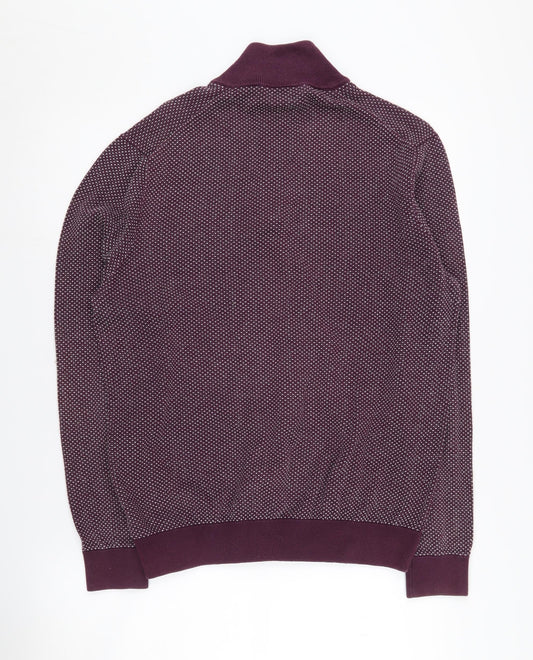 Jeff Banks Men's Purple Knit Sweatshirt M