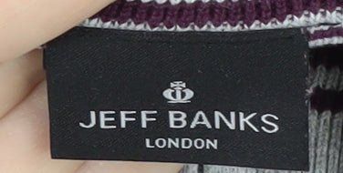 Jeff Banks Men's Purple Knit Sweatshirt M