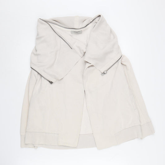 AllSaints Women's Grey Wrap Hoodie Size S