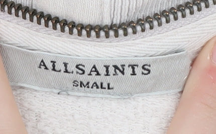 AllSaints Women's Grey Wrap Hoodie Size S