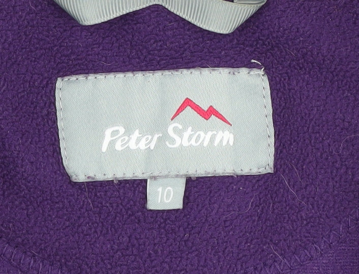 Peter Storm Women's Purple Fleece Sweatshirt Size 10