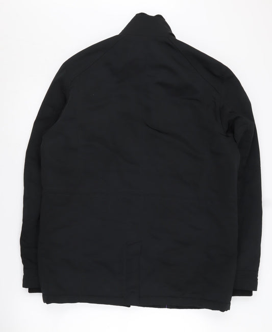 Jeff Banks Men's Black M Jacket with Collared Stand-Up