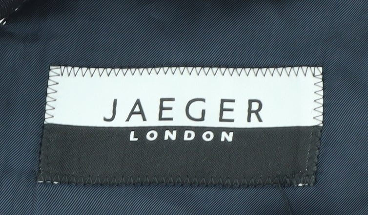 Jaeger Men's Blue Wool Blazer 38R Regular Fit