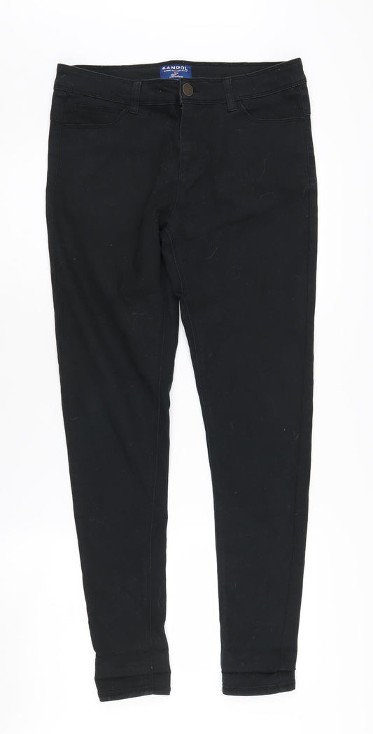 Kangol Women's Black Skinny Jeans Size 10 Stretch Denim