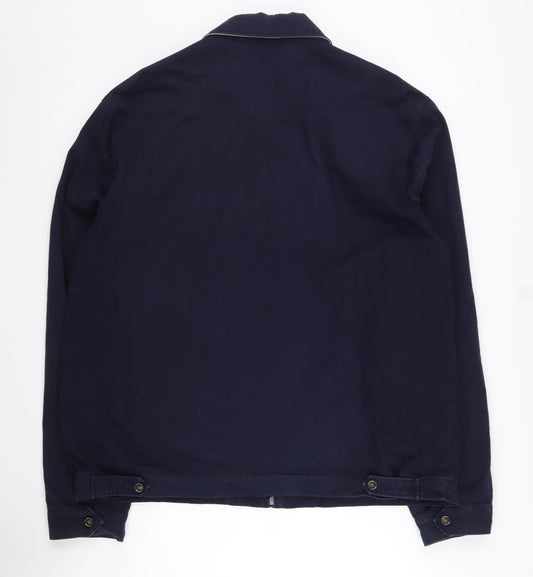 Pierre Cardin Men's Blue XL Full Zip Cotton Jacket