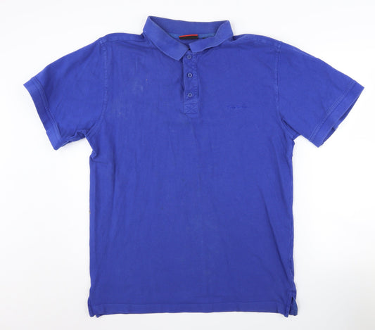 Pierre Cardin Men's Blue Polo Shirt L Short Sleeve